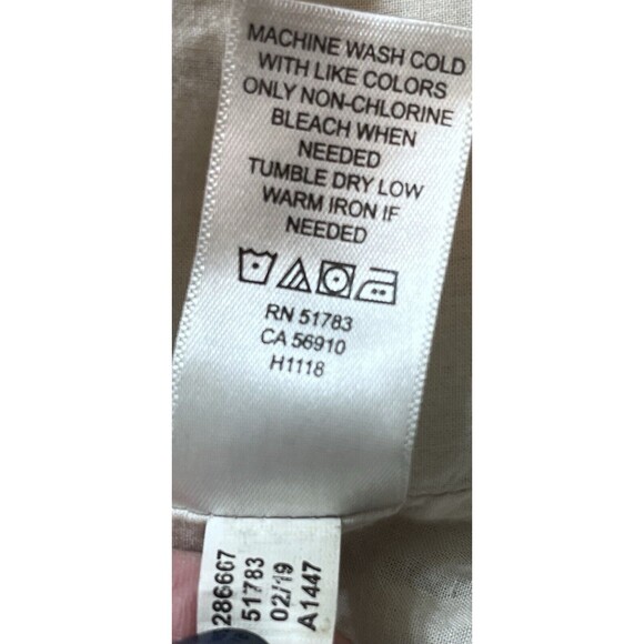 Maurice Striped Cotton Button Front Dress Womens M Black/White Resort Beachy - Picture 8 of 8